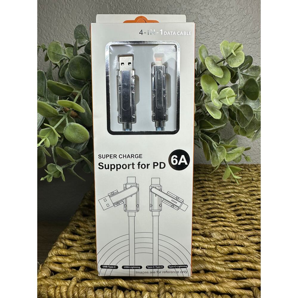 4-in-1 USB C Cable Lightning Cable Fast‎ Charging